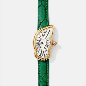 Laphont Melted Watch Green and Gold